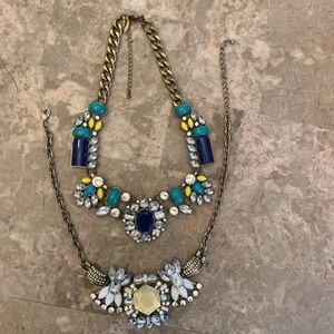 Set of 2 chunky decorative necklaces